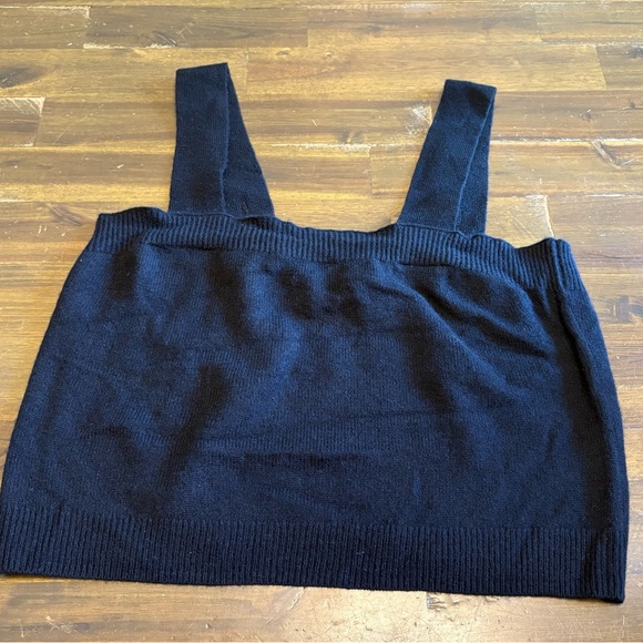 Revolve 525 Black Cashmere Tank Adjustable S Classic Minimalist Capsule Blouse - Picture 1 of 8